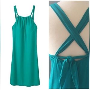 Athleta Kokomo SzS Green Built In Padded  Dress Sports Beach